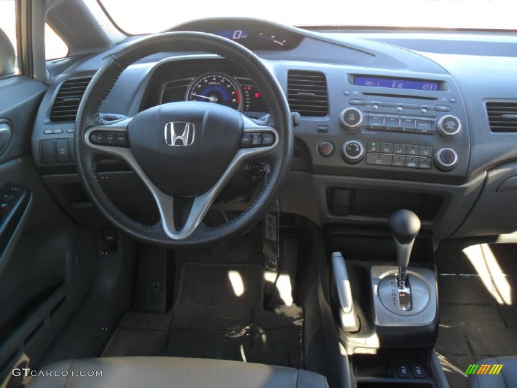 2010 Honda Civic EX-L Sedan Gray Dashboard Photo #57643894