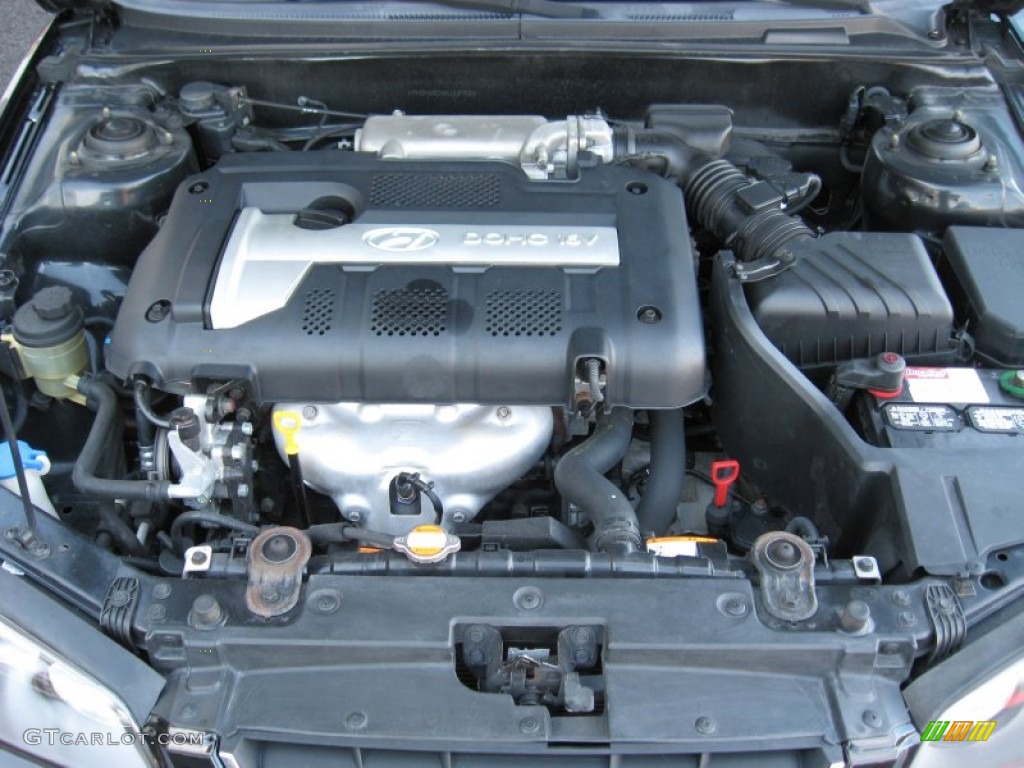 2006 Elantra GLS Sedan - Ebony Black / Gray photo #9