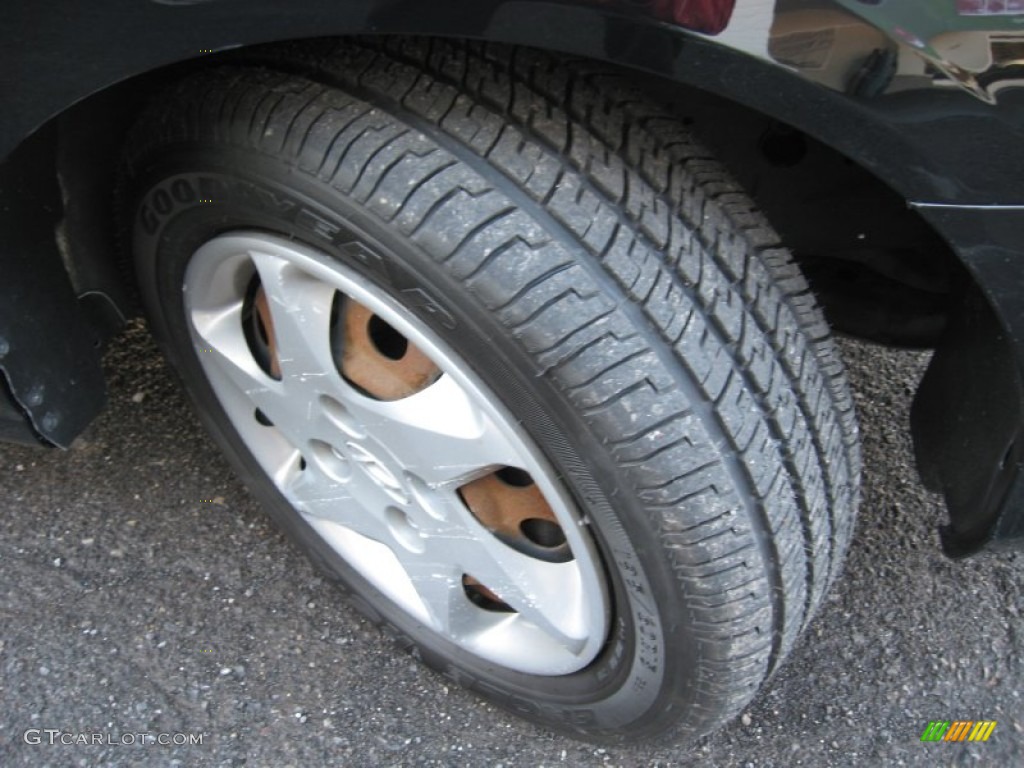 2006 Elantra GLS Sedan - Ebony Black / Gray photo #12