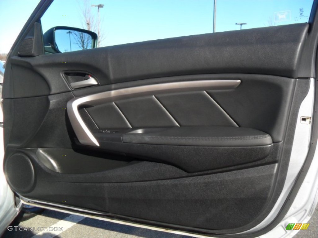 2010 Honda Accord EX Coupe Black Door Panel Photo #57644158