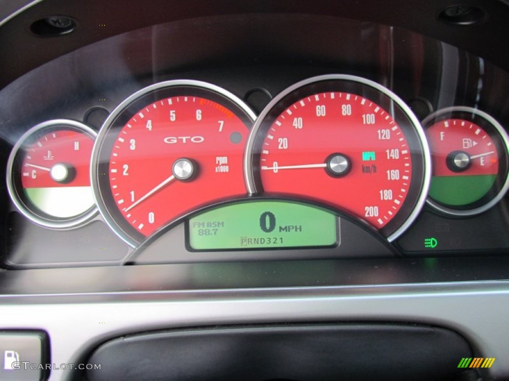 2004 Pontiac GTO Coupe Gauges Photo #57644182