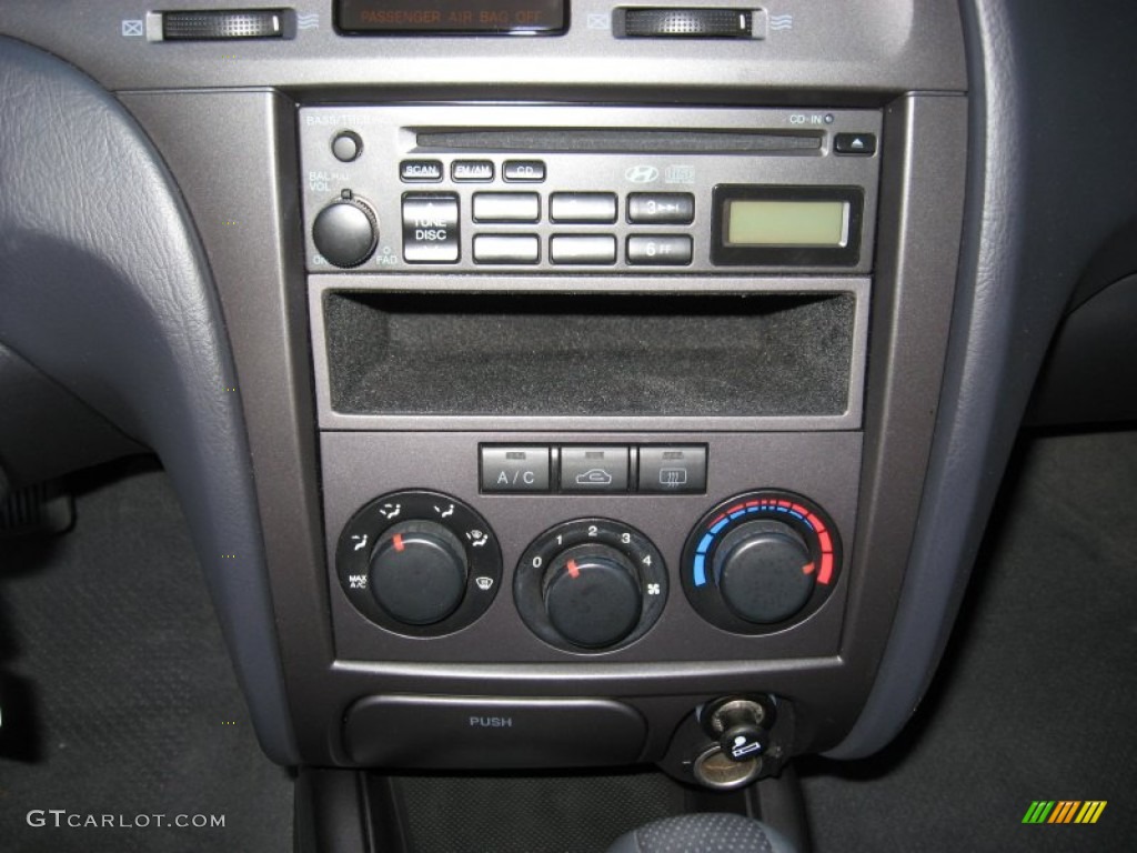2006 Elantra GLS Sedan - Ebony Black / Gray photo #26