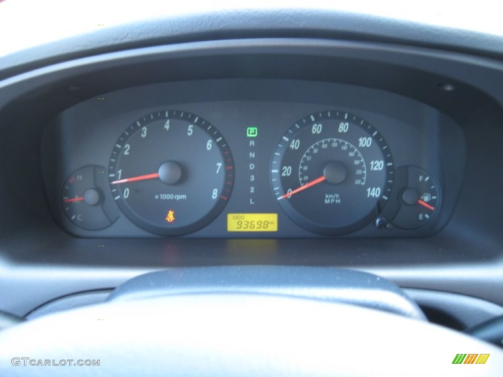 2006 Elantra GLS Sedan - Ebony Black / Gray photo #29