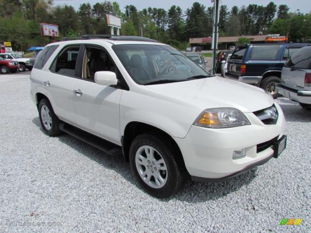 2004 MDX Touring - Aspen White Pearl / Saddle photo #1