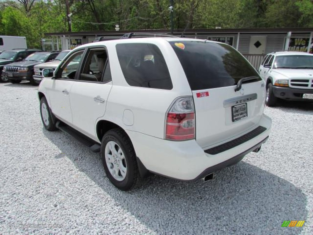2004 MDX Touring - Aspen White Pearl / Saddle photo #7