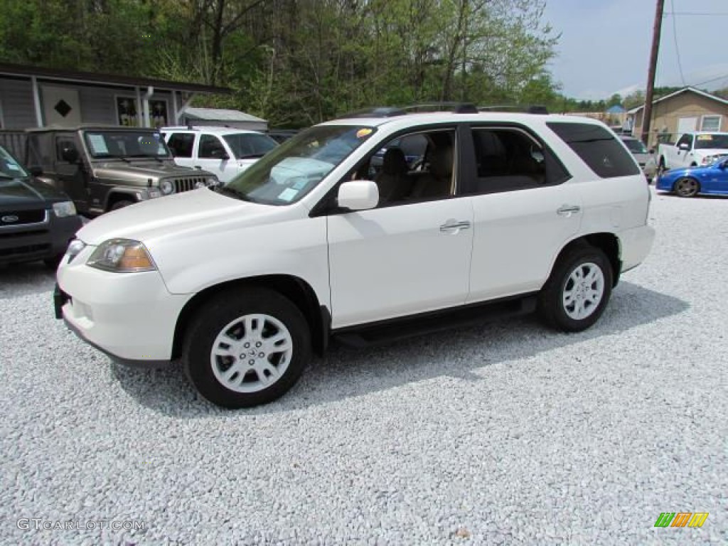 2004 MDX Touring - Aspen White Pearl / Saddle photo #10