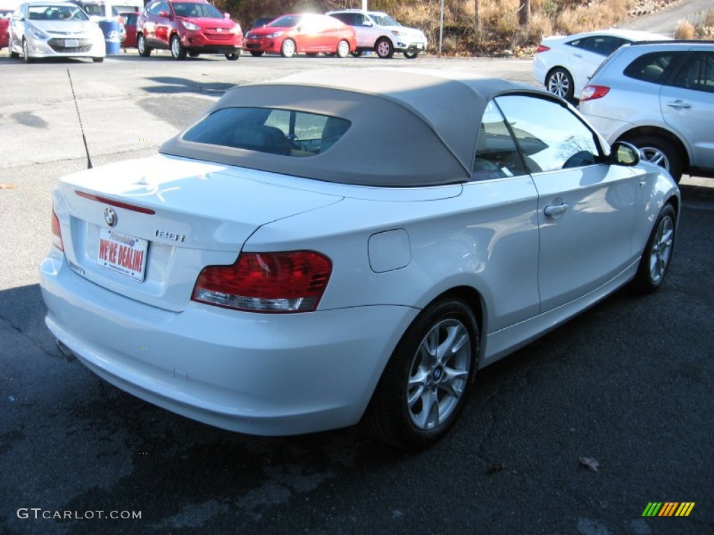 2008 1 Series 128i Convertible - Alpine White / Savanna Beige photo #6