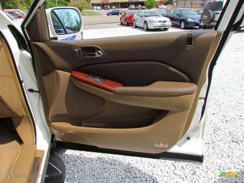 2004 MDX Touring - Aspen White Pearl / Saddle photo #32