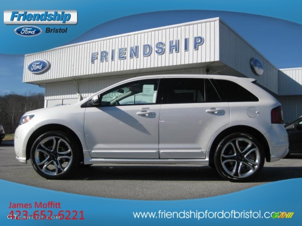 2012 Edge Sport AWD - White Platinum Metallic Tri-Coat / Charcoal Black/Silver Smoke Metallic photo #1