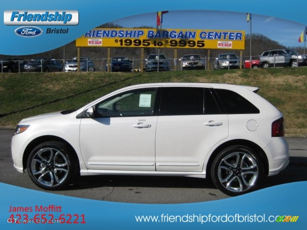 2012 Edge Sport AWD - White Platinum Metallic Tri-Coat / Charcoal Black/Silver Smoke Metallic photo #2