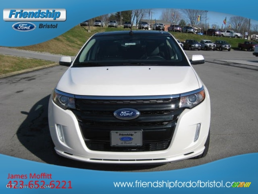 2012 Edge Sport AWD - White Platinum Metallic Tri-Coat / Charcoal Black/Silver Smoke Metallic photo #4