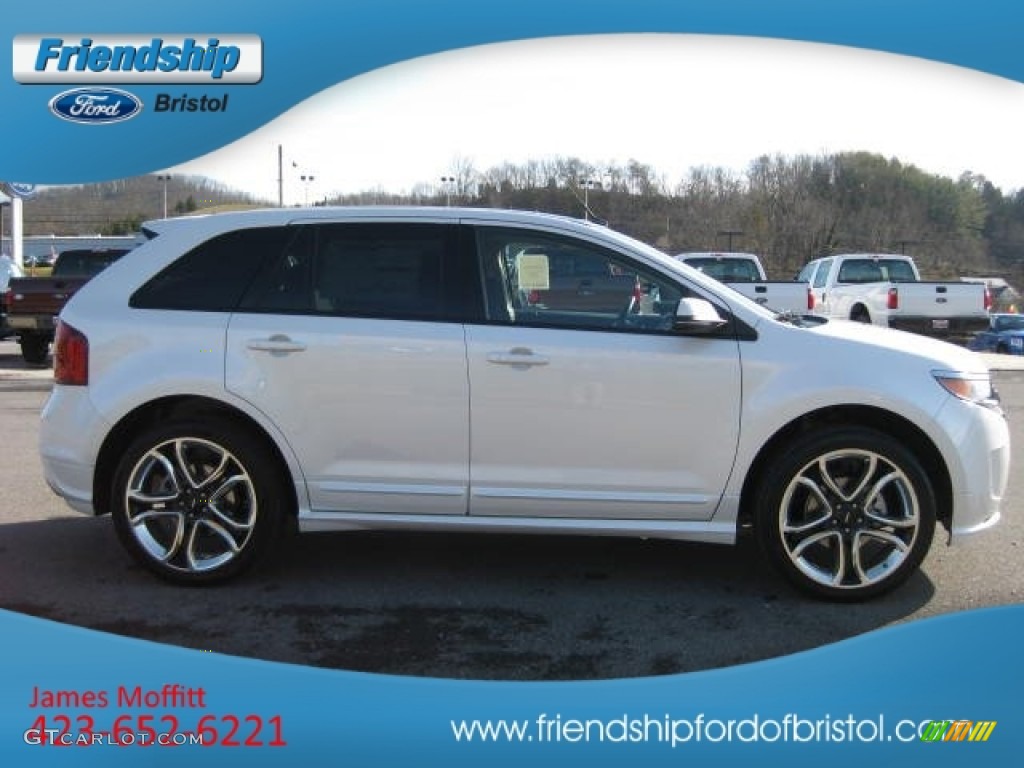 2012 Edge Sport AWD - White Platinum Metallic Tri-Coat / Charcoal Black/Silver Smoke Metallic photo #6