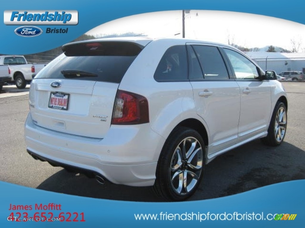 2012 Edge Sport AWD - White Platinum Metallic Tri-Coat / Charcoal Black/Silver Smoke Metallic photo #7