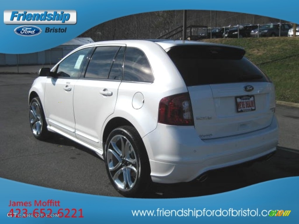 2012 Edge Sport AWD - White Platinum Metallic Tri-Coat / Charcoal Black/Silver Smoke Metallic photo #9