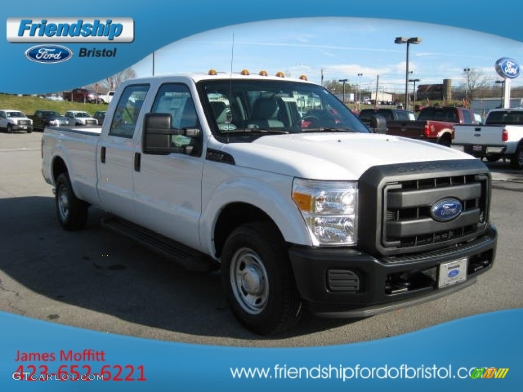 2012 F250 Super Duty XL Crew Cab - Oxford White / Steel photo #5