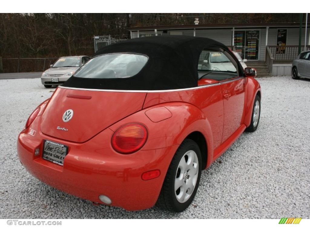 2003 New Beetle GLS 1.8T Convertible - Sundown Orange / Black photo #5