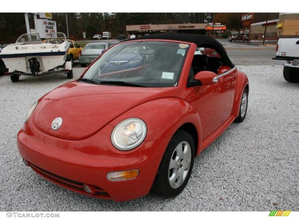 2003 New Beetle GLS 1.8T Convertible - Sundown Orange / Black photo #11