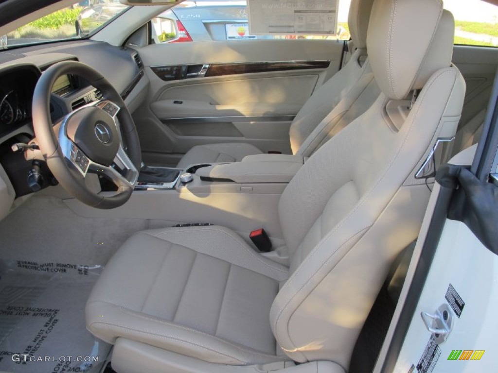 Almond/Mocha Interior 2012 Mercedes-Benz E 550 Coupe Photo #57646627