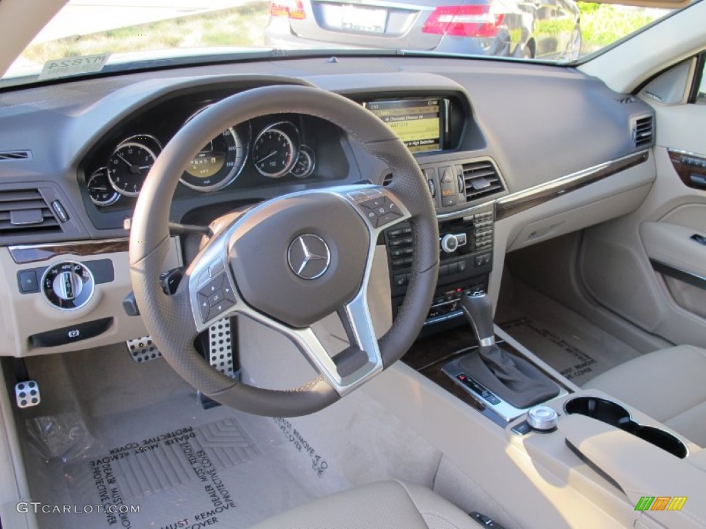 2012 Mercedes-Benz E 550 Coupe Almond/Mocha Dashboard Photo #57646636