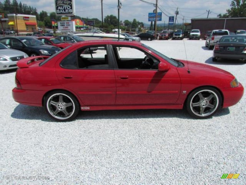 2002 Sentra SE-R Spec V - Aztec Red / Lava photo #3