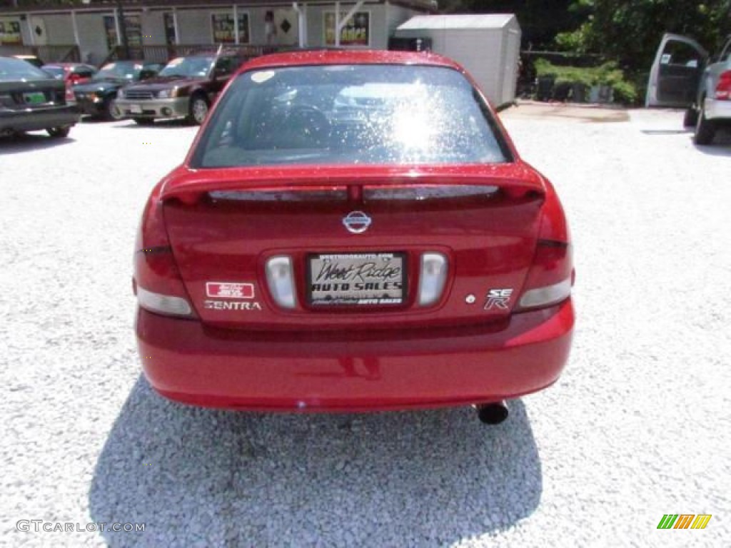 2002 Sentra SE-R Spec V - Aztec Red / Lava photo #6