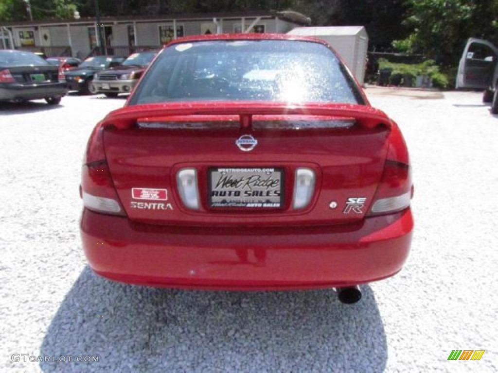 2002 Sentra SE-R Spec V - Aztec Red / Lava photo #7