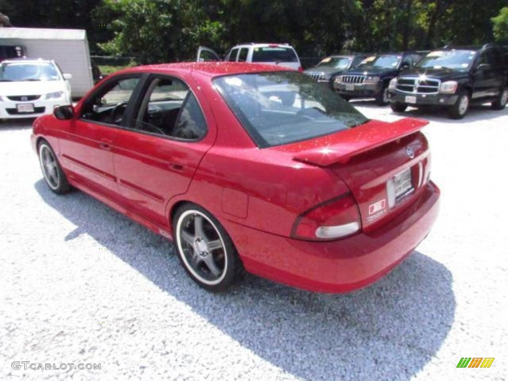 2002 Sentra SE-R Spec V - Aztec Red / Lava photo #8