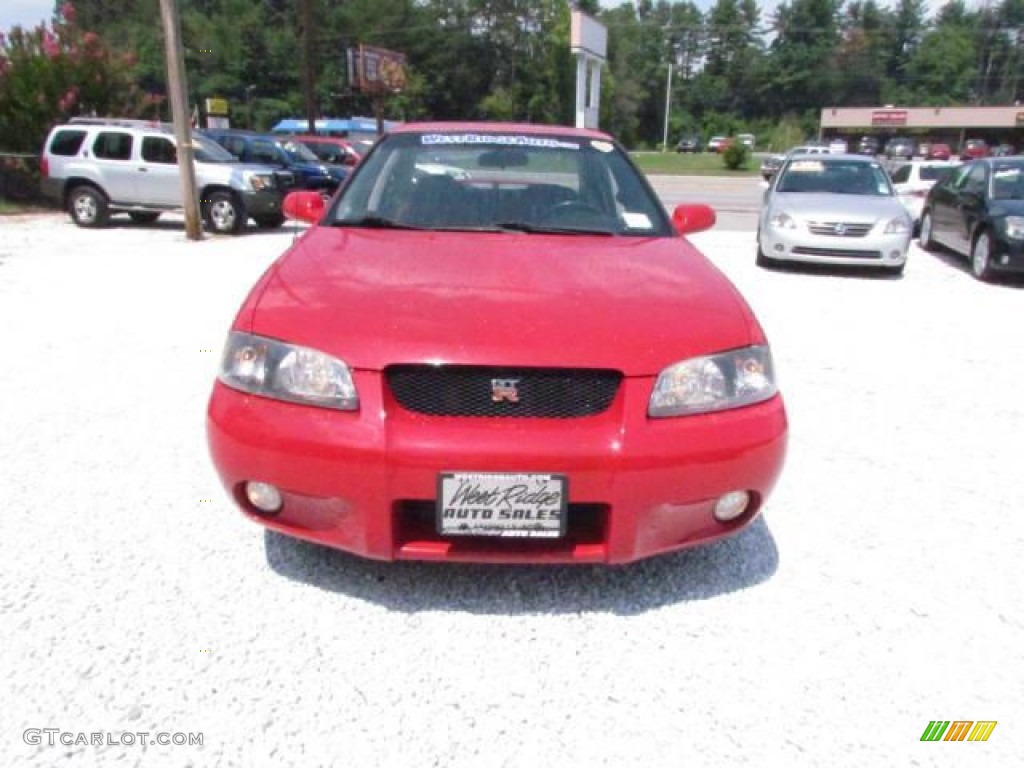 2002 Sentra SE-R Spec V - Aztec Red / Lava photo #13