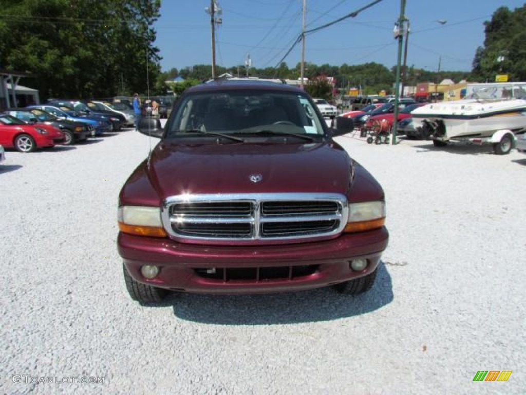 2002 Durango SLT 4x4 - Dark Garnet Red Pearl / Sandstone photo #12