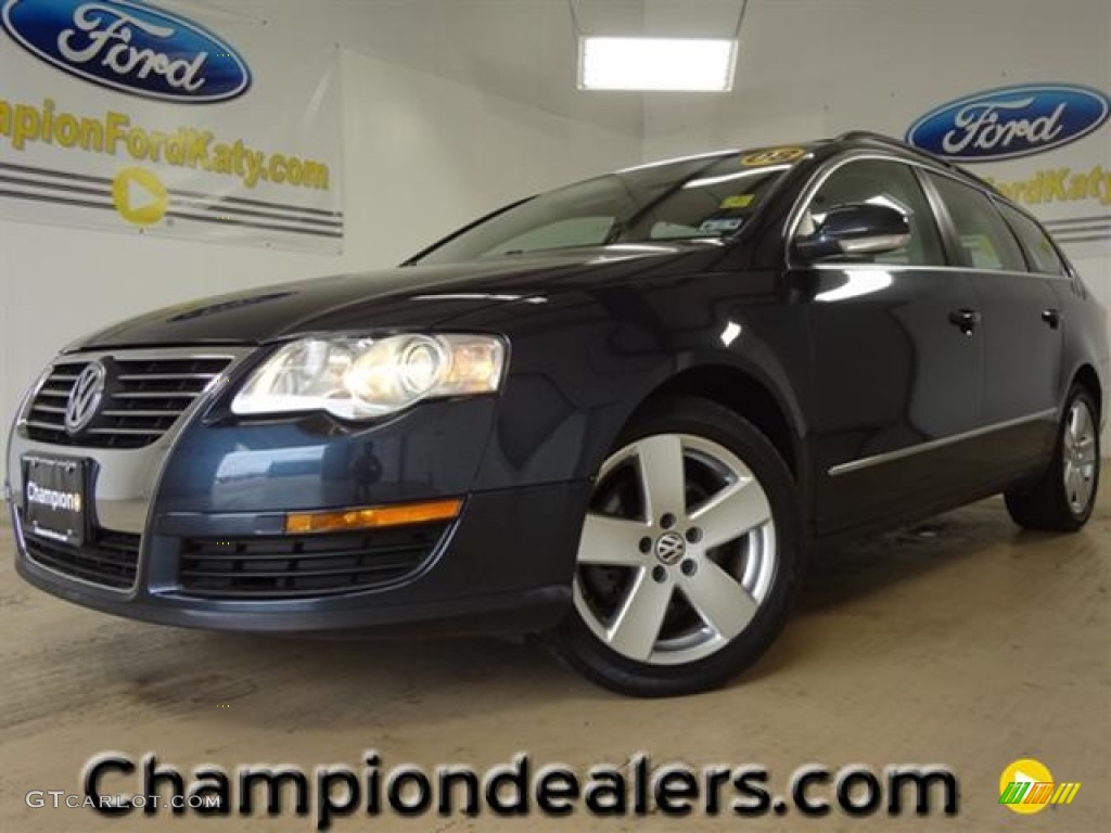 2008 Passat Komfort Wagon - Blue Graphite / Black photo #1