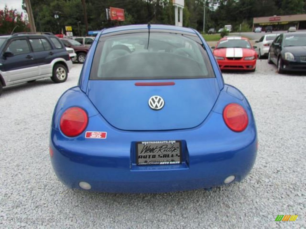 2001 New Beetle GLS 1.8T Coupe - Techno Blue Pearl / Light Grey photo #6