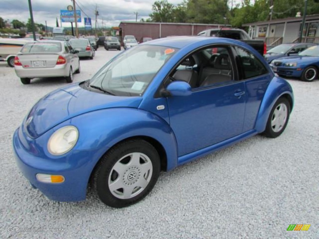 Techno Blue Pearl 2001 Volkswagen New Beetle GLS 1.8T Coupe Exterior Photo #57647887