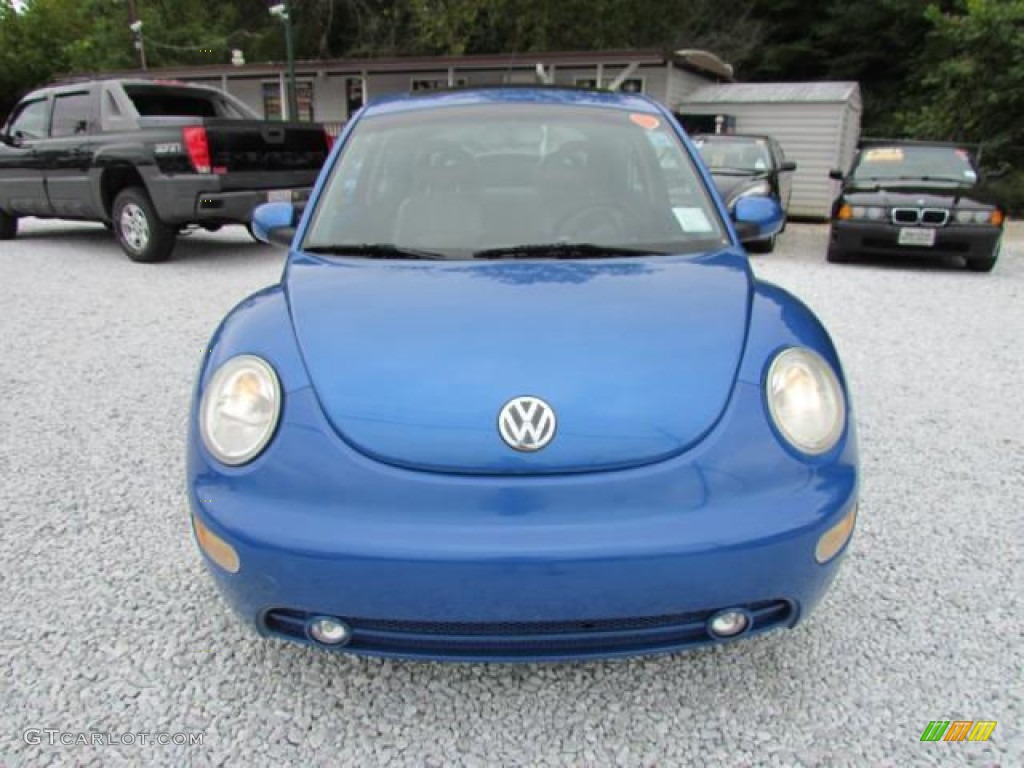 2001 New Beetle GLS 1.8T Coupe - Techno Blue Pearl / Light Grey photo #13