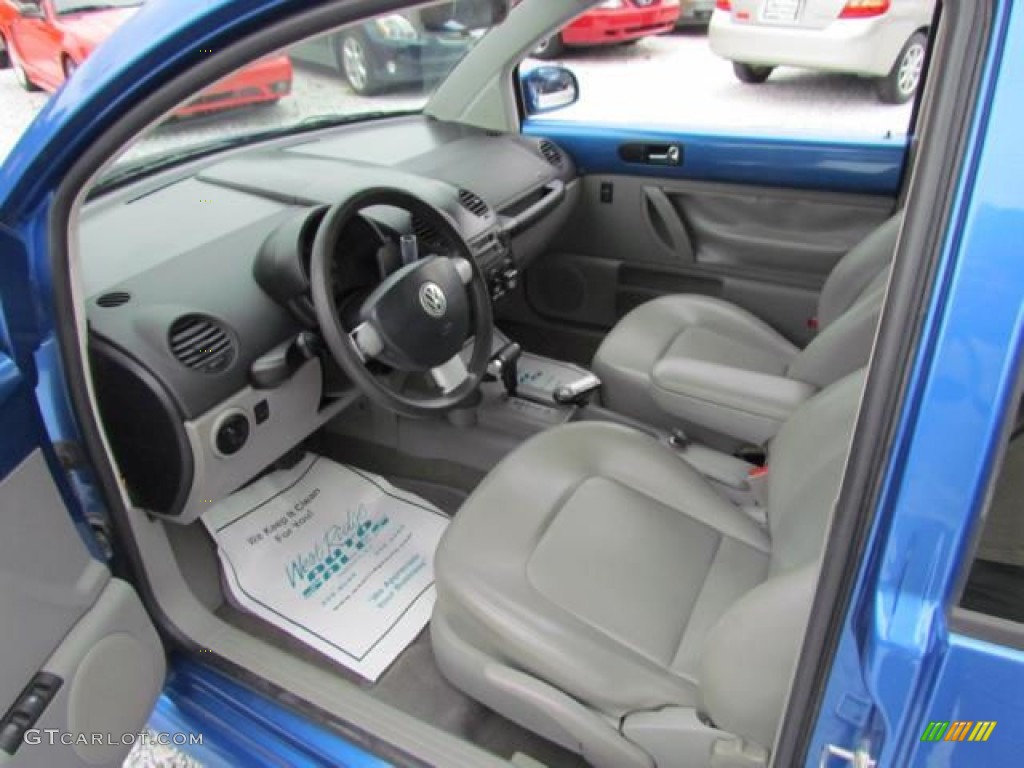 2001 New Beetle GLS 1.8T Coupe - Techno Blue Pearl / Light Grey photo #15