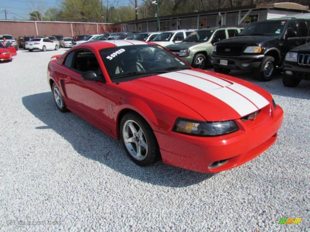 2001 Mustang Cobra Coupe - Performance Red / Dark Charcoal photo #1
