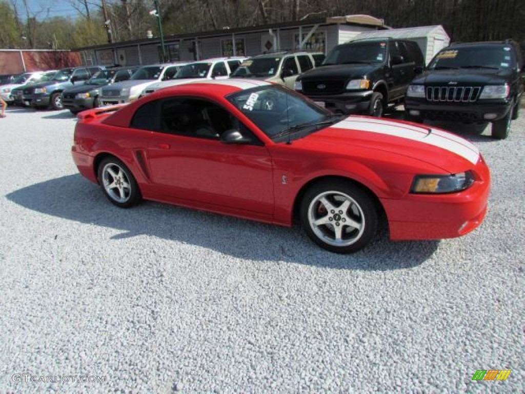 2001 Mustang Cobra Coupe - Performance Red / Dark Charcoal photo #2