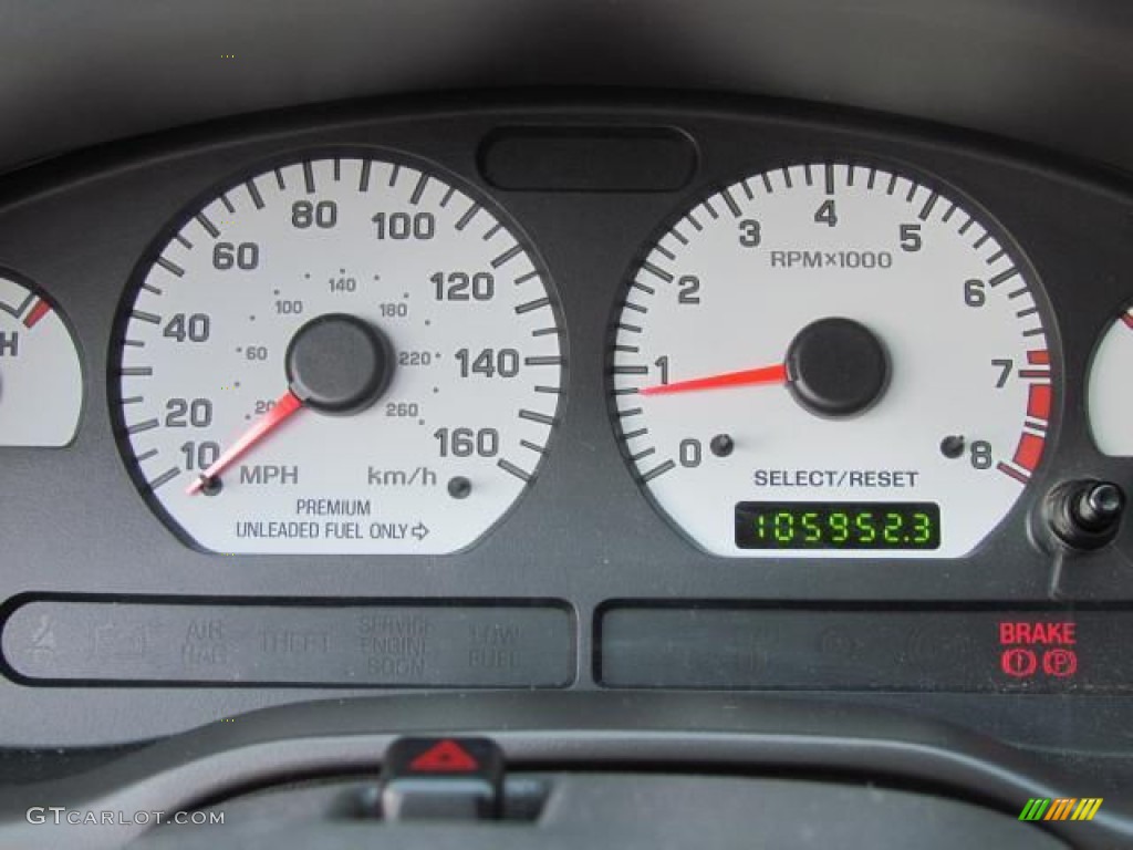 2001 Ford Mustang Cobra Coupe Gauges Photo #57648499