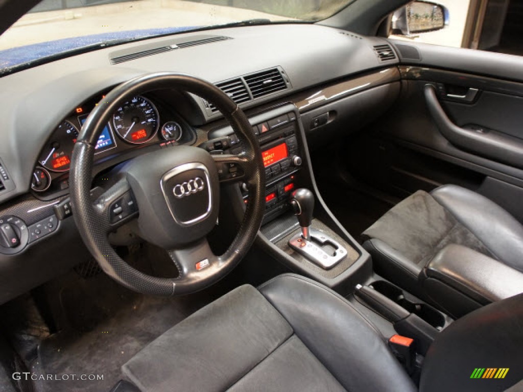 Ebony Interior 2007 Audi S4 4.2 quattro Sedan Photo #57648874