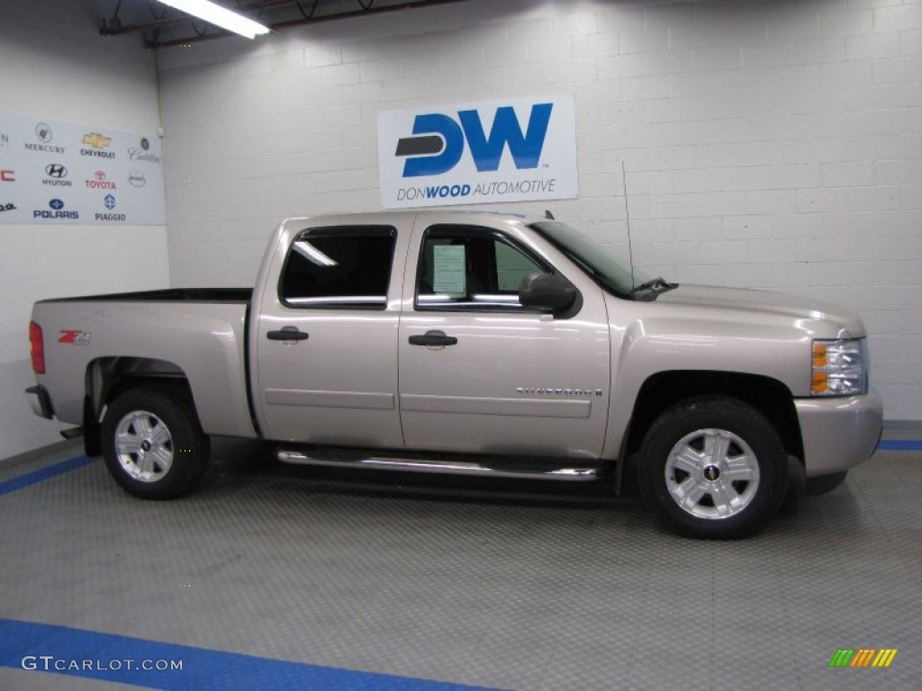 2008 Silverado 1500 LT Crew Cab 4x4 - Silver Birch Metallic / Ebony photo #5