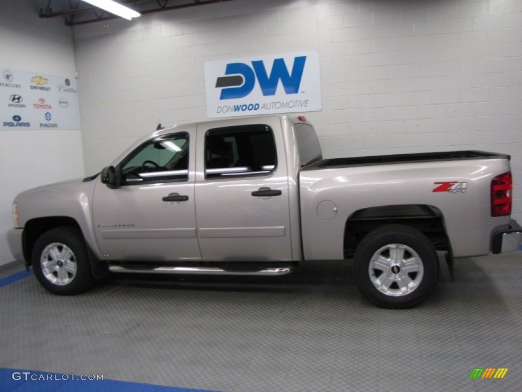 2008 Silverado 1500 LT Crew Cab 4x4 - Silver Birch Metallic / Ebony photo #6