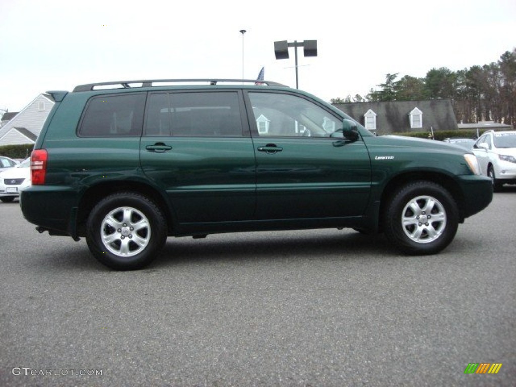 2003 Highlander Limited - Electric Green Mica / Ivory photo #3