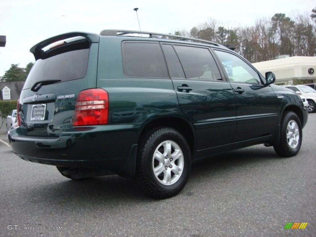 2003 Highlander Limited - Electric Green Mica / Ivory photo #4