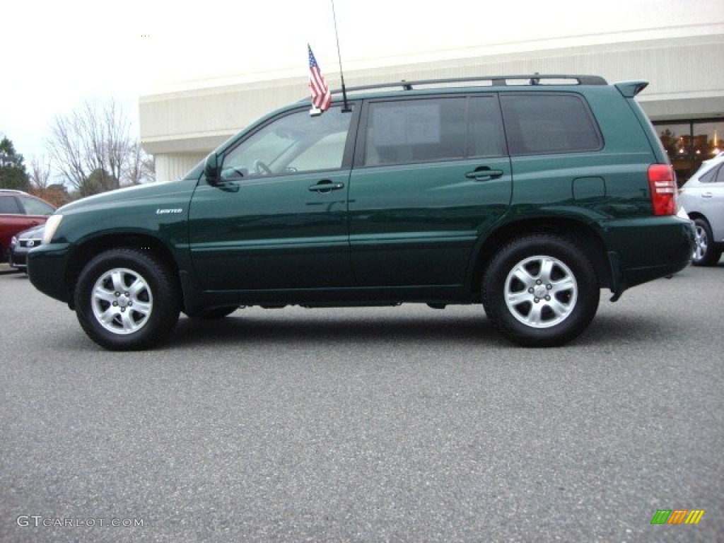 2003 Highlander Limited - Electric Green Mica / Ivory photo #7