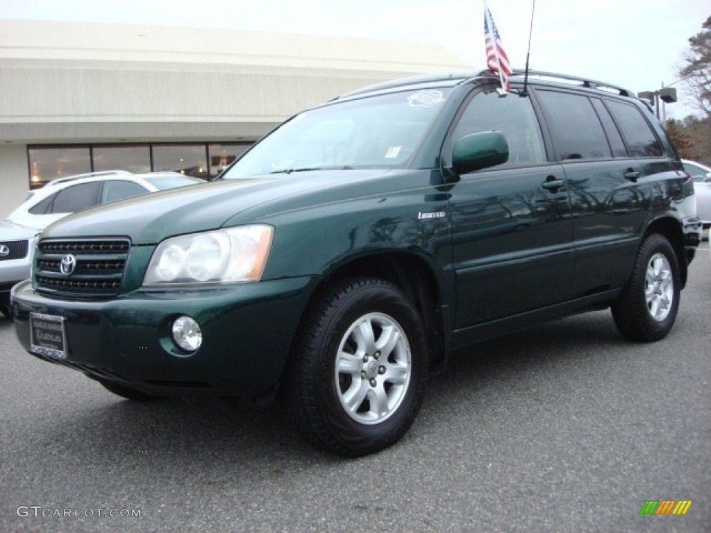 2003 Highlander Limited - Electric Green Mica / Ivory photo #8