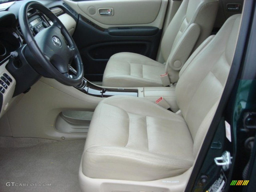 2003 Highlander Limited - Electric Green Mica / Ivory photo #10