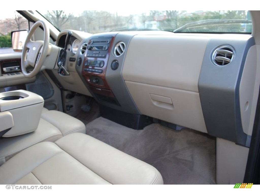 2005 F150 Lariat SuperCab 4x4 - True Blue Metallic / Black photo #8