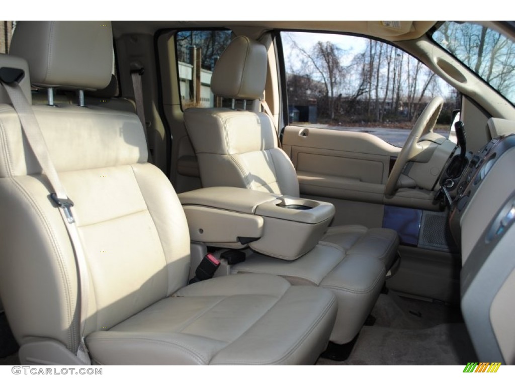 2005 F150 Lariat SuperCab 4x4 - True Blue Metallic / Black photo #9
