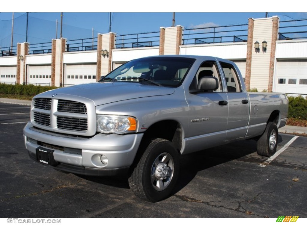 2003 Ram 2500 SLT Quad Cab 4x4 - Bright Silver Metallic / Dark Slate Gray photo #1