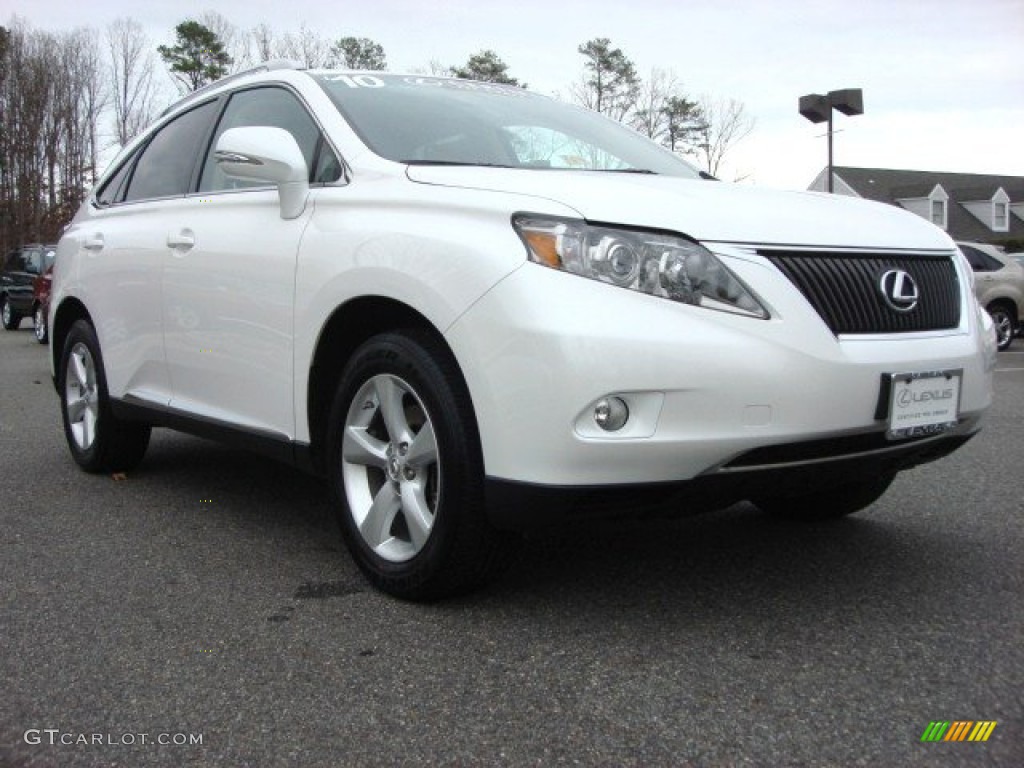 2010 RX 350 - Starfire White Pearl / Parchment/Brown Walnut photo #1