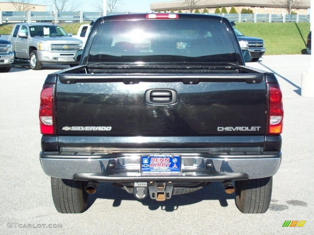 2005 Silverado 1500 Z71 Extended Cab 4x4 - Black / Dark Charcoal photo #14